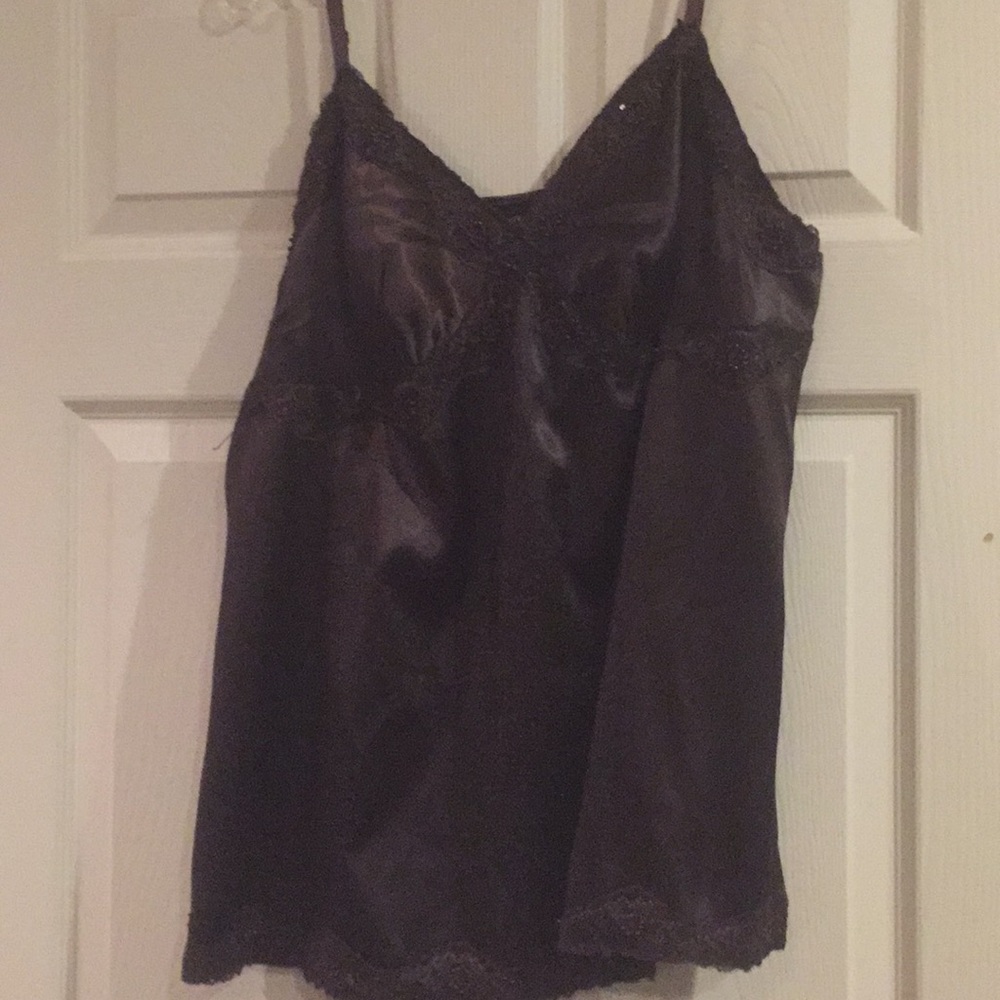 Brown plus size tank